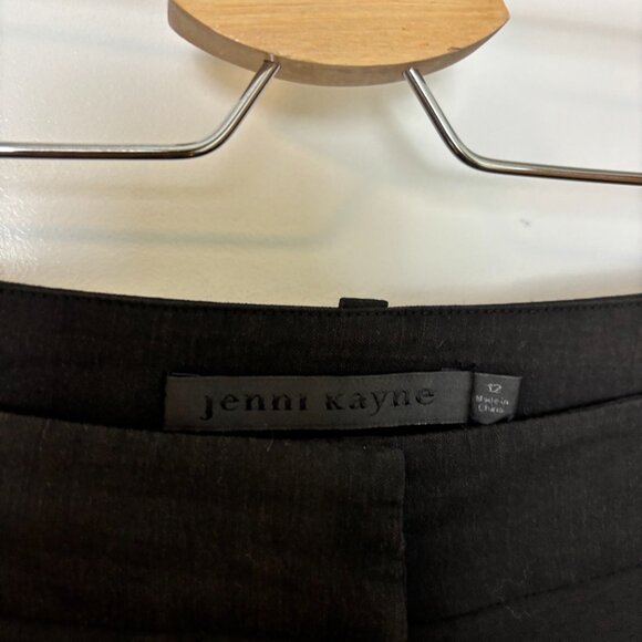 Jenni Kayne Women’s Size 12 Black Charcoal Viscose Blend Tailored Slacks - Picture 3 of 7